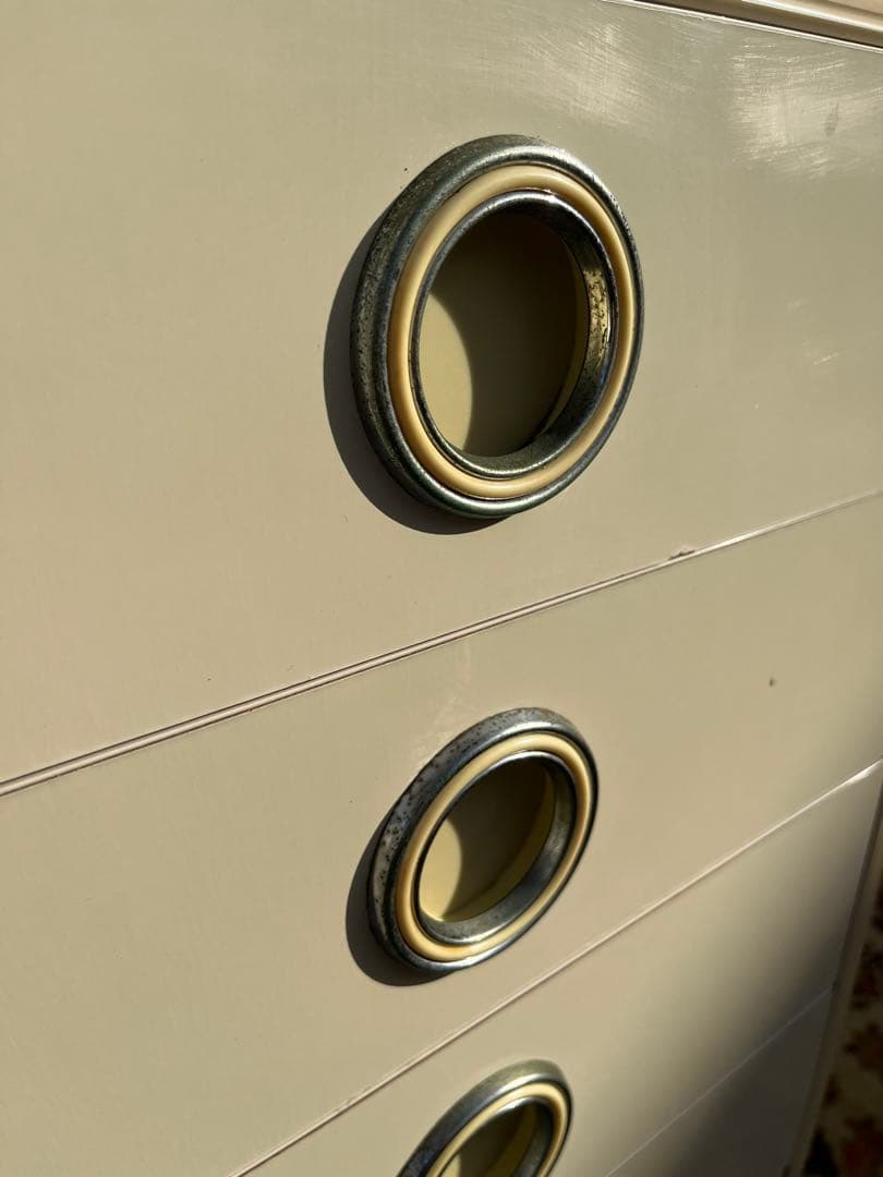 アーチ型 食器棚 インテリア 水屋 飾り棚 白 ホワイト 昭和レトロ 当時物