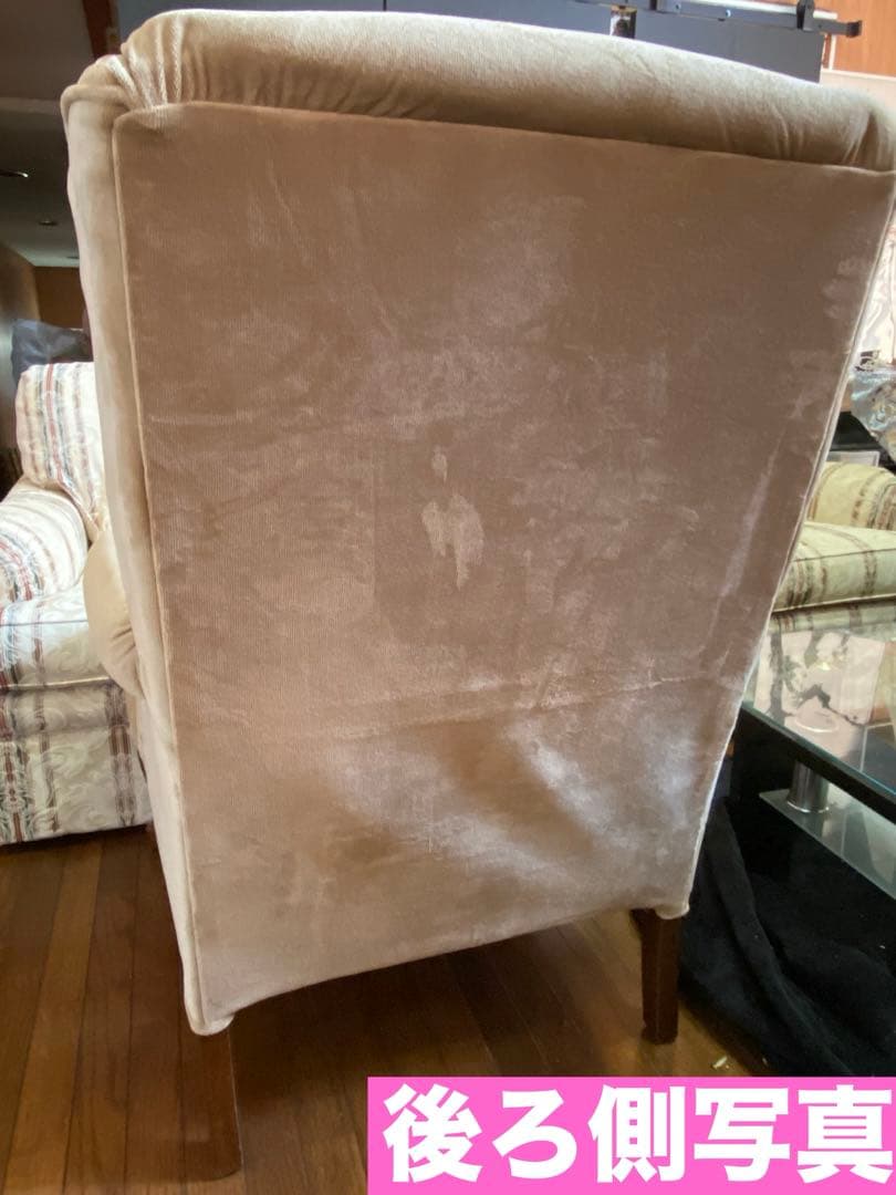 アシュレイ社♦️高級 猫脚 シングルソファ♦️希少 ウイングバック♦️美品♦️送料込