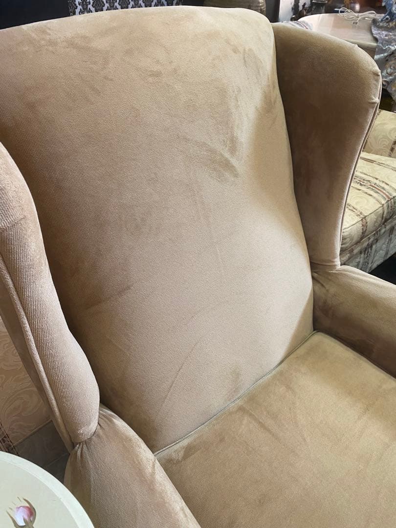アシュレイ社♦️高級 猫脚 シングルソファ♦️希少 ウイングバック♦️美品♦️送料込