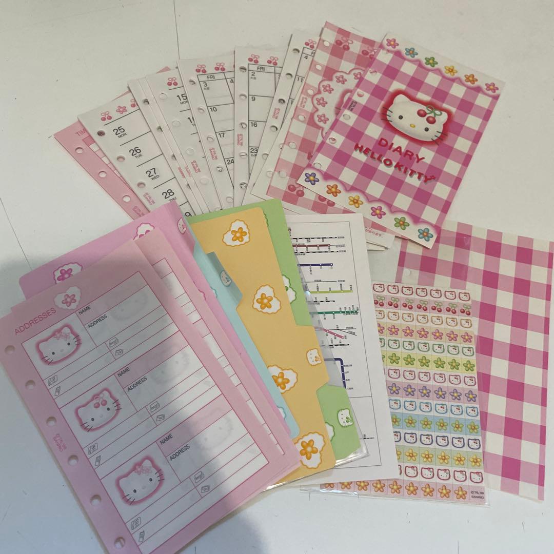 【正規品】当時品 1999年 平成 サンリオ ハローキティ 本革手帳