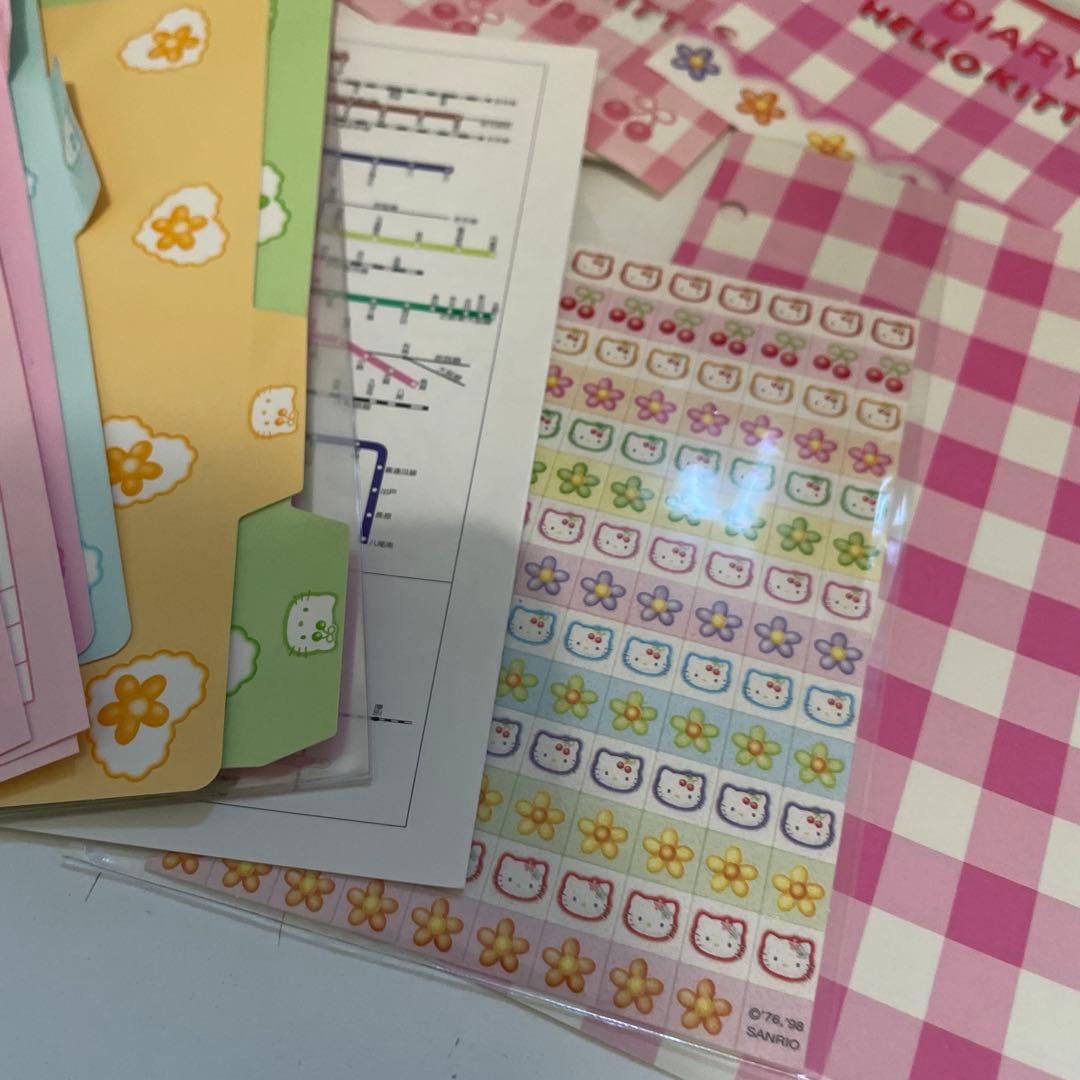 【正規品】当時品 1999年 平成 サンリオ ハローキティ 本革手帳