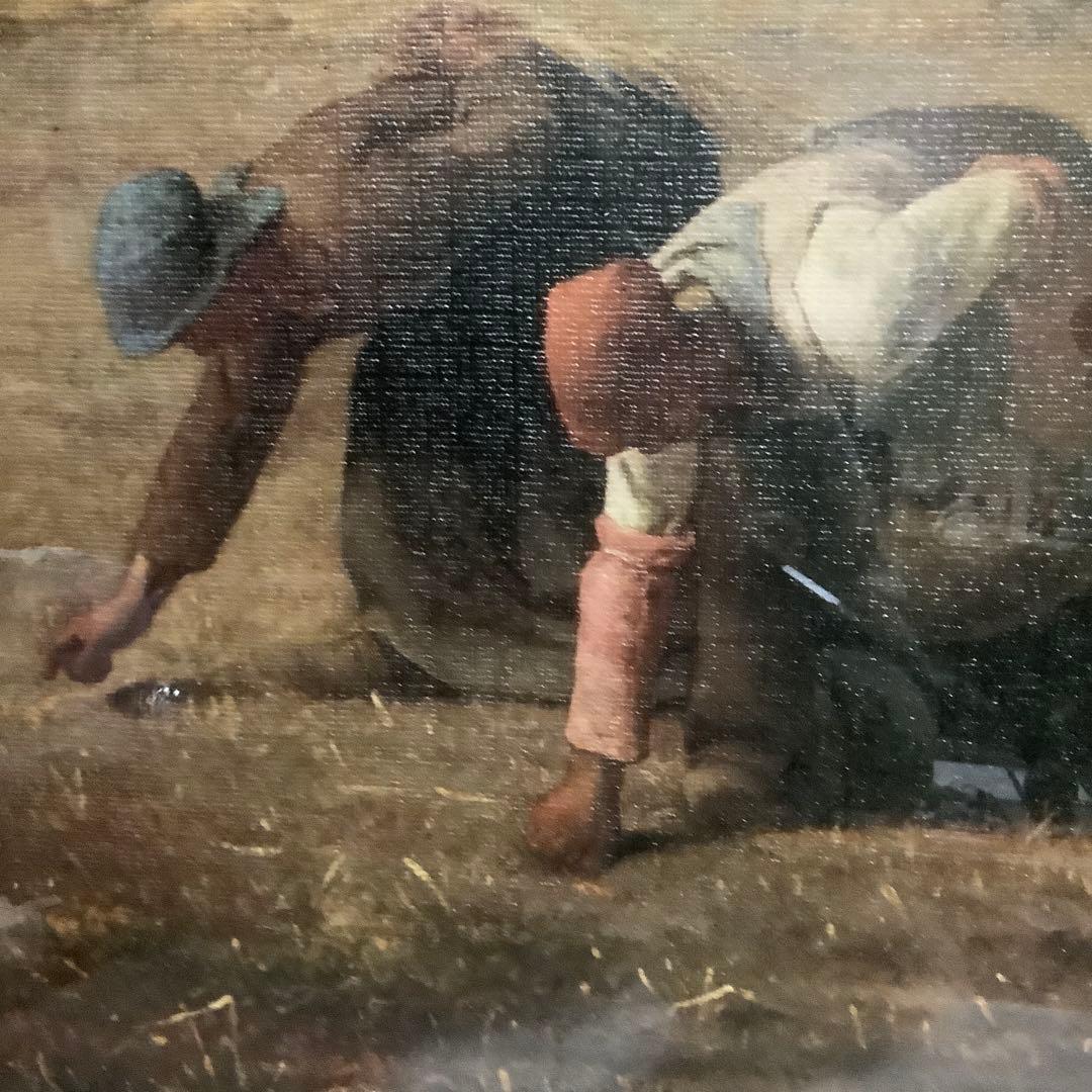 ジャン=フランソワ・ミレー 「落穂拾い」 名画 複製絵画 高級額装