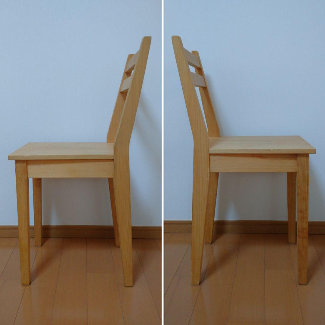 日本製　キシル　国産ヒノキ　無垢材　軽量　木製 椅子　簡易椅子