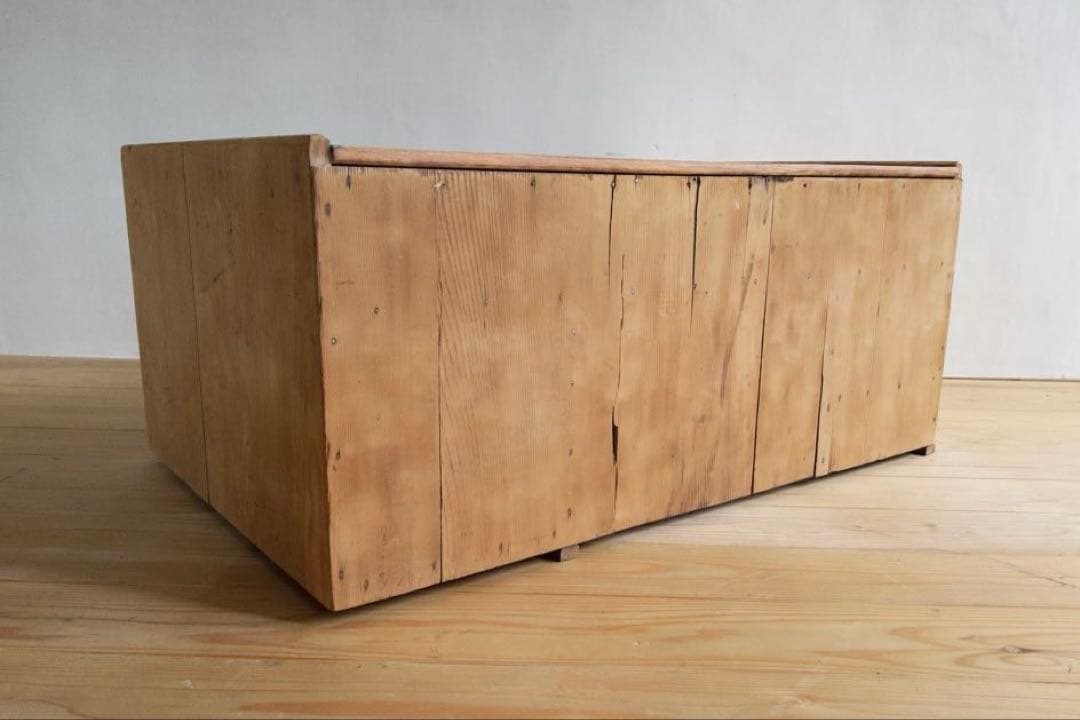 剥離家具　無垢材　ローデスク　M025　古道具　古家具　アンティーク　ビンテージ