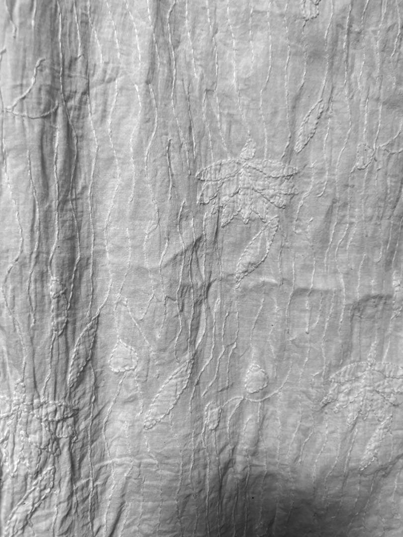 値下げ　キヤリコ　CALICO カディハンドステッチストール（ロータス・蓮の花）