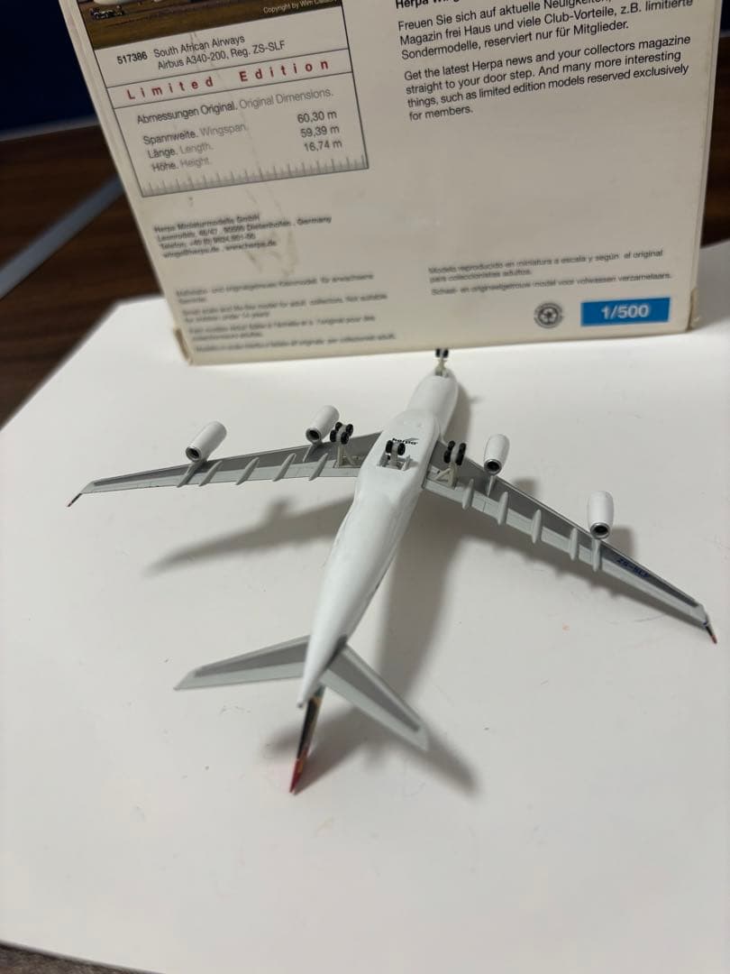 南アフリカ航空 A340-200 herpa 1/500 - メルカリ