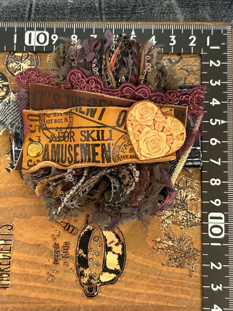 ヘアークリップ　ダークな夜☆ No.423