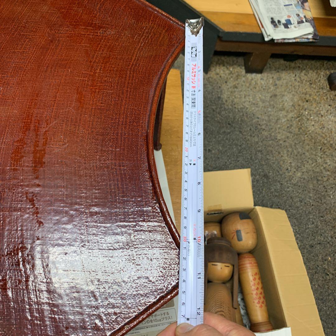 座卓、下地を貼って漆塗りです、