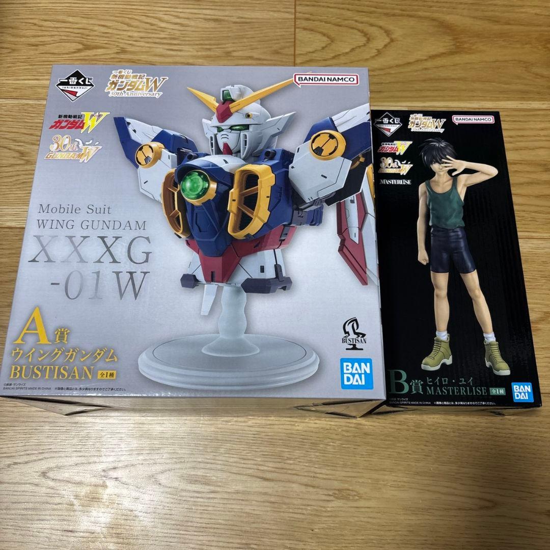 一番くじ ガンダムW 30th A賞 ウイングガンダム B賞ヒイロ•ユイ - メルカリ