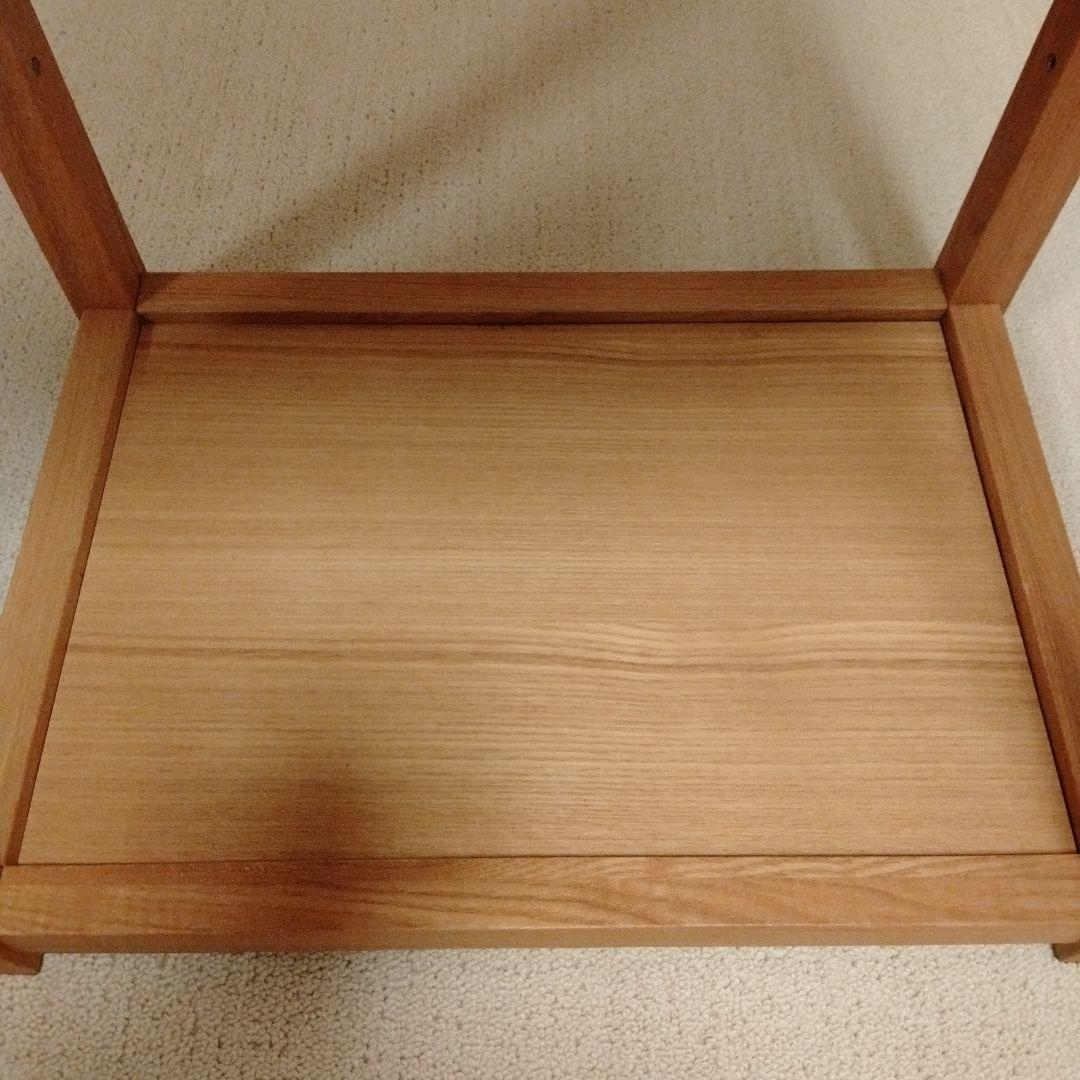 【無印良品】木製ワゴン・サイドテーブル 廃盤品　引き出し付き