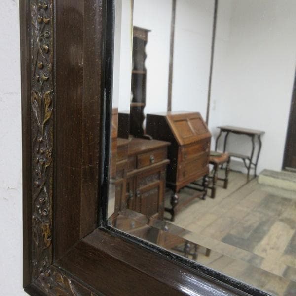 イギリス アンティーク 家具 ウォールミラー 壁掛け鏡 カフェ 英国 6387d