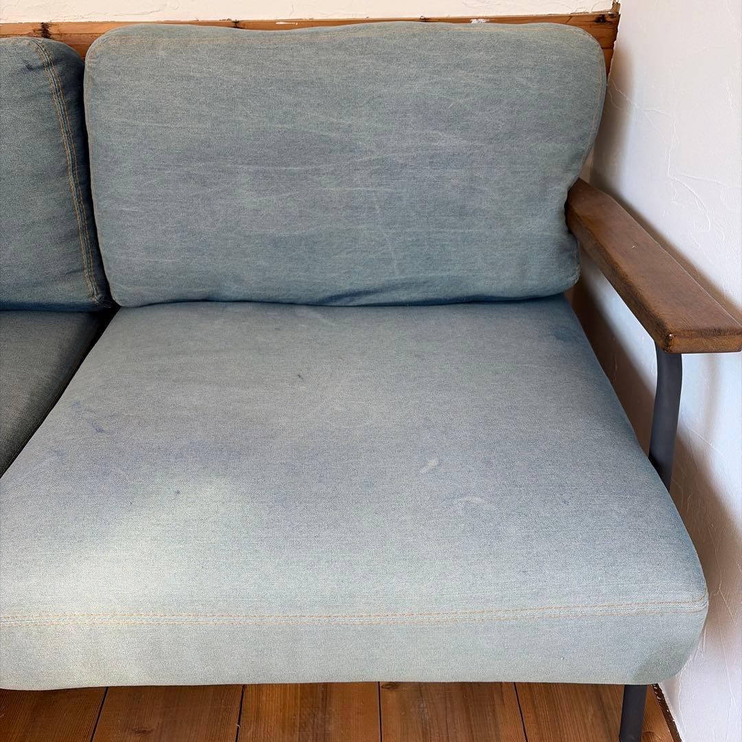 2.5人掛けソファ デニム