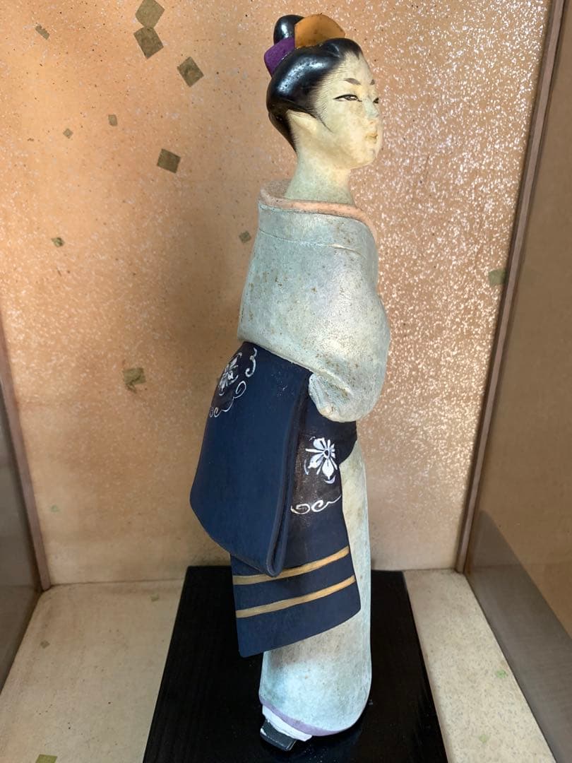 昭和レトロ　博多人形　日本人形　和風人形　陶器　着物人形　アンティーク　汚れあり