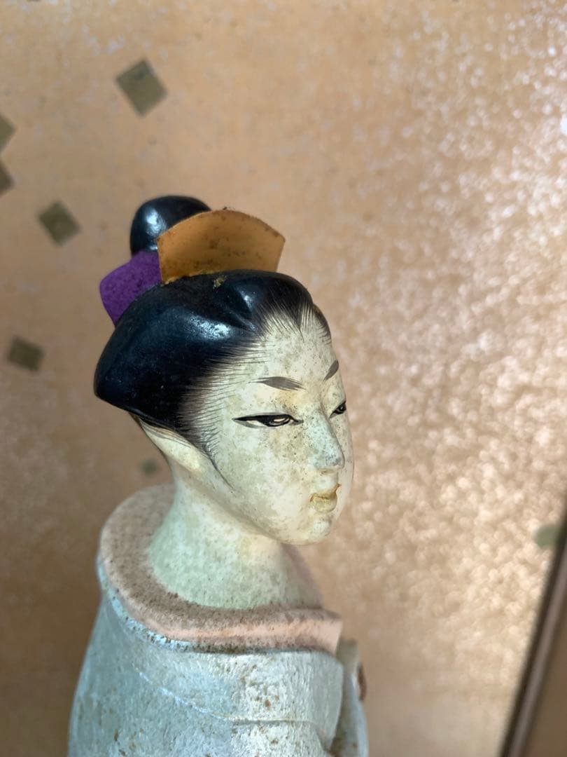 昭和レトロ　博多人形　日本人形　和風人形　陶器　着物人形　アンティーク　汚れあり