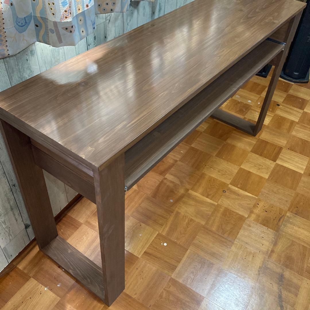 DTM スライドテーブル 幅140cm ヒノキの集成材