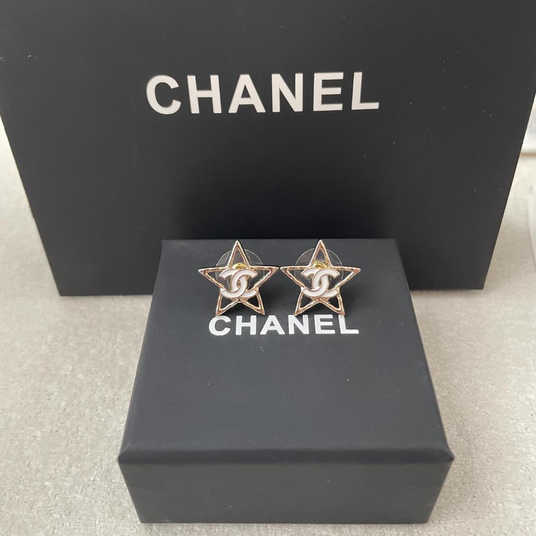 星型CC & ココアロゴ ピアス