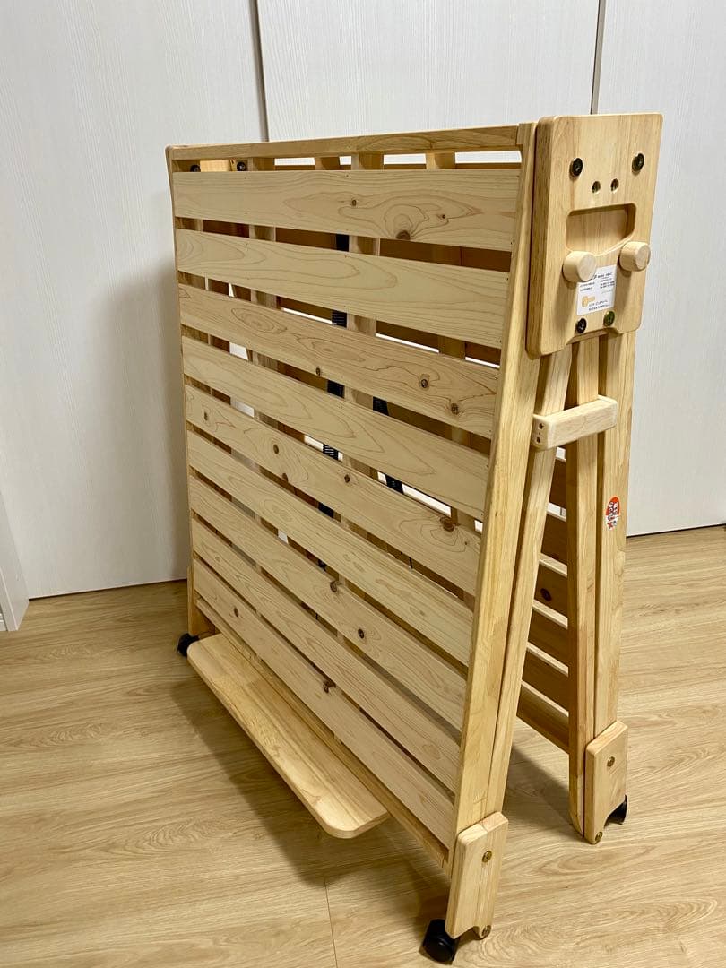 木製折りたたみすのこベッド シングル