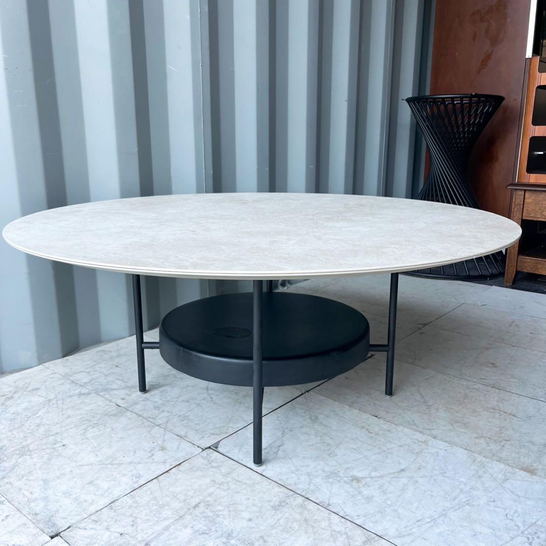 取付無料！ボーコンセプト Madrid 北欧モダン円形セラミックコーヒーテーブル