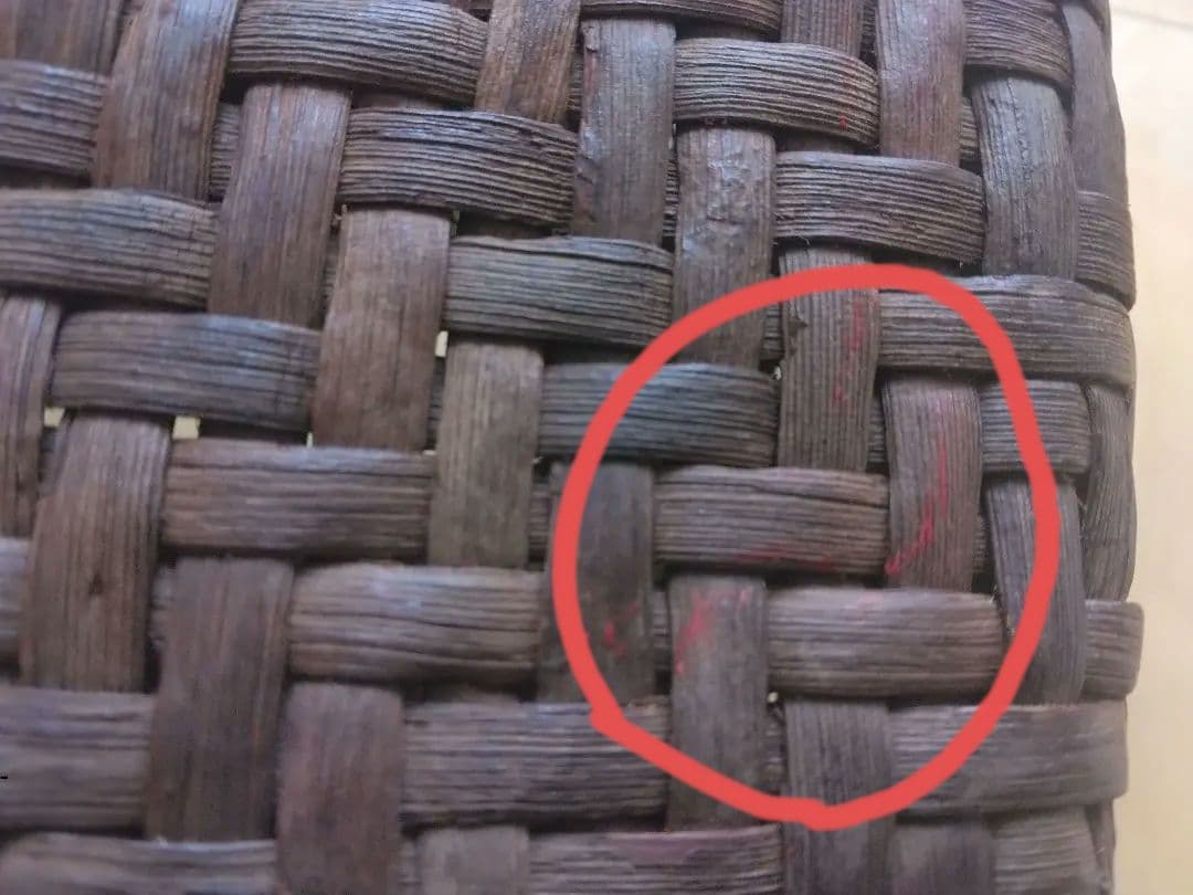 【商品】国産　山ぶどう手提げかご