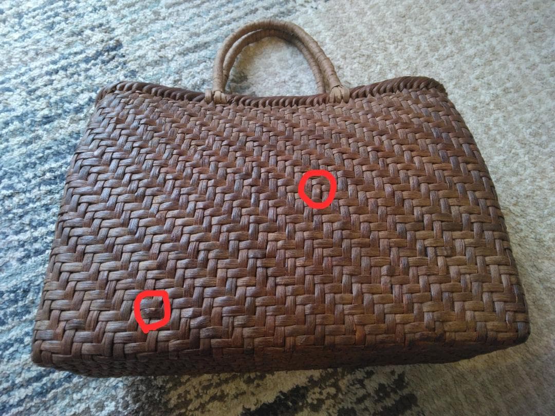 【商品】国産　山ぶどう手提げかご