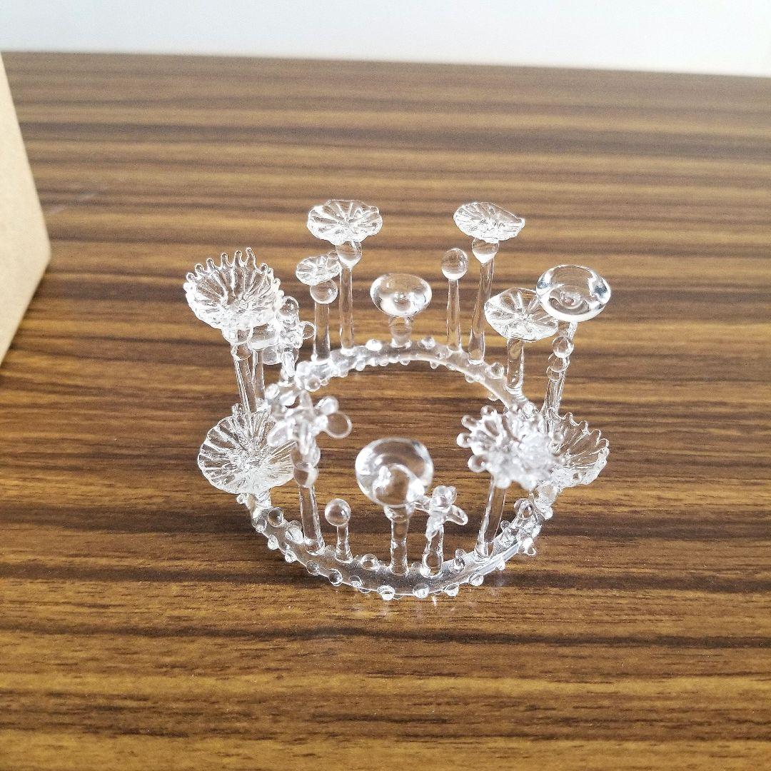 柳原麻衣 苔の輪 ガラス ko-ma 置物 オブジェ