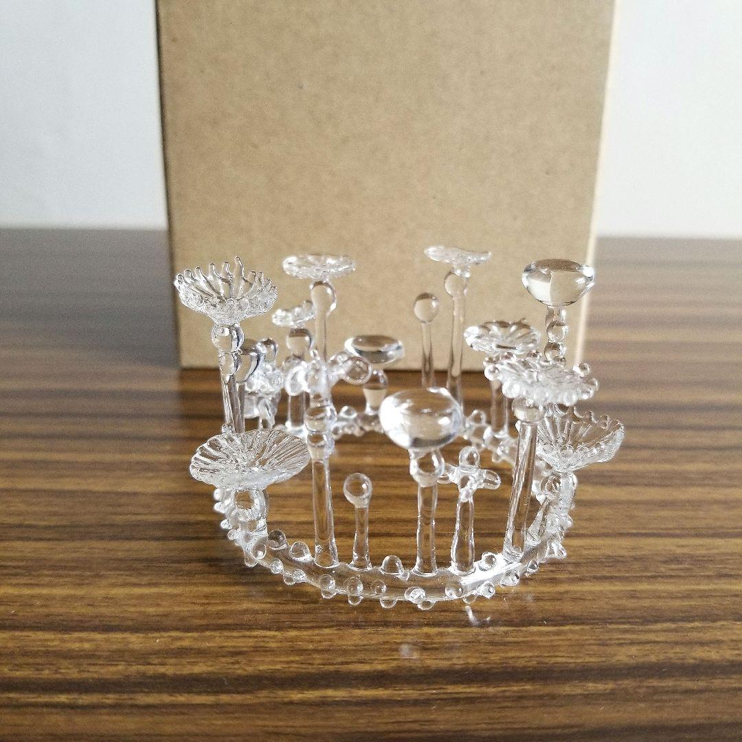 柳原麻衣 苔の輪 ガラス ko-ma 置物 オブジェ