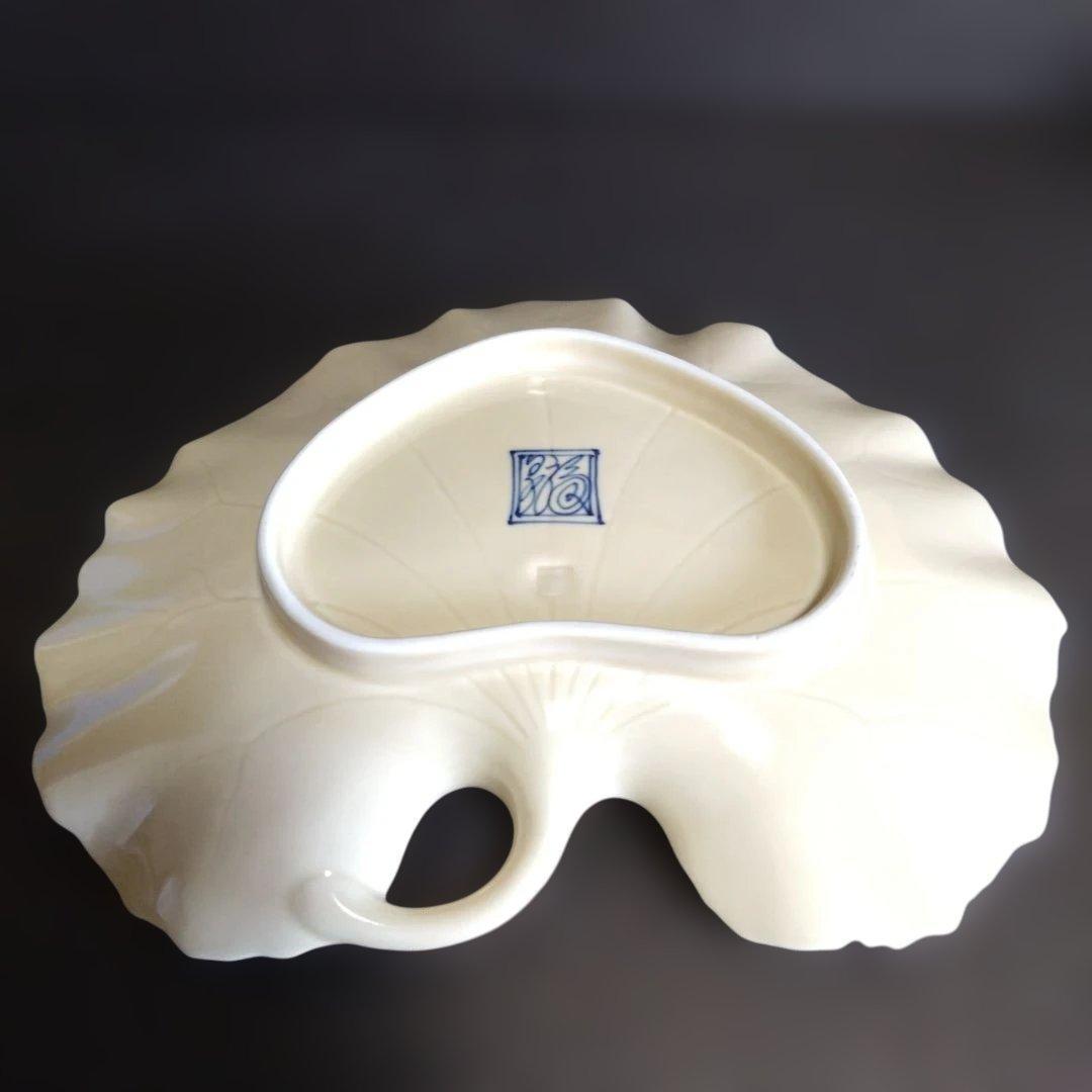 新品 有田焼 福泉窯 葉型大皿 2枚 盛皿　おもてなし　節句