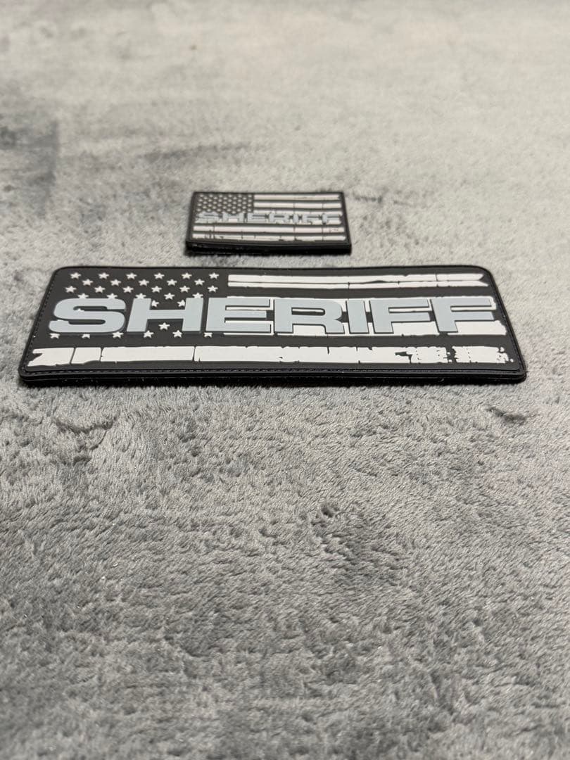 13 Fifty Apparel製 sheriffパッチPVC 前後セット