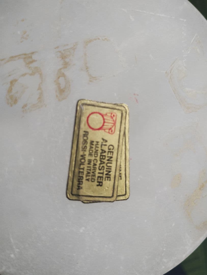 genuine alabaster 花瓶 アラバスター