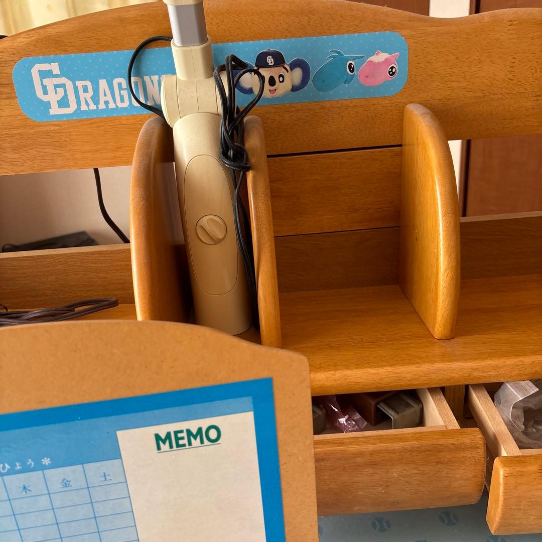 中日ドラゴンズ ドアラ 学習机 勉強机 デスク 木製 限定 レア 入学 球団承認