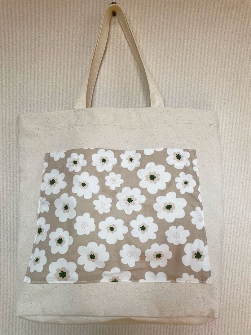 帆布生地ビックトートバッグ【babano工房】