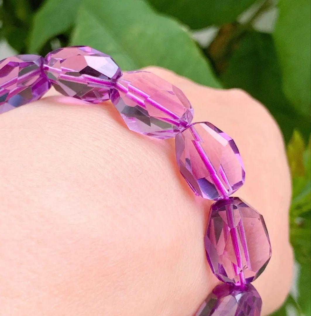 ウルグアイ產◆透明◆カットアメジスト 16.3mm K00629