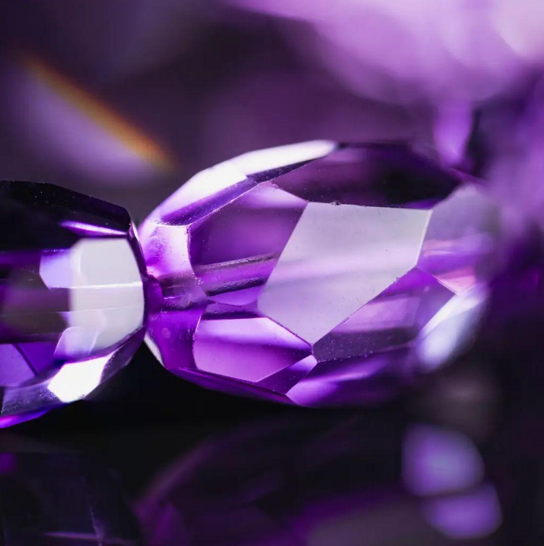 ウルグアイ產◆透明◆カットアメジスト 16.3mm K00629