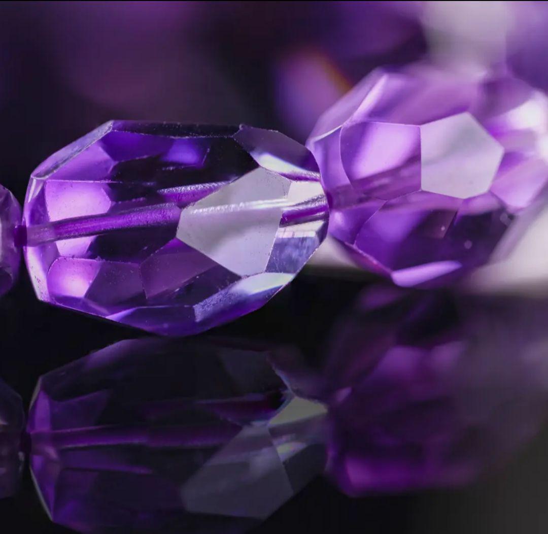 ウルグアイ產◆透明◆カットアメジスト 16.3mm K00629