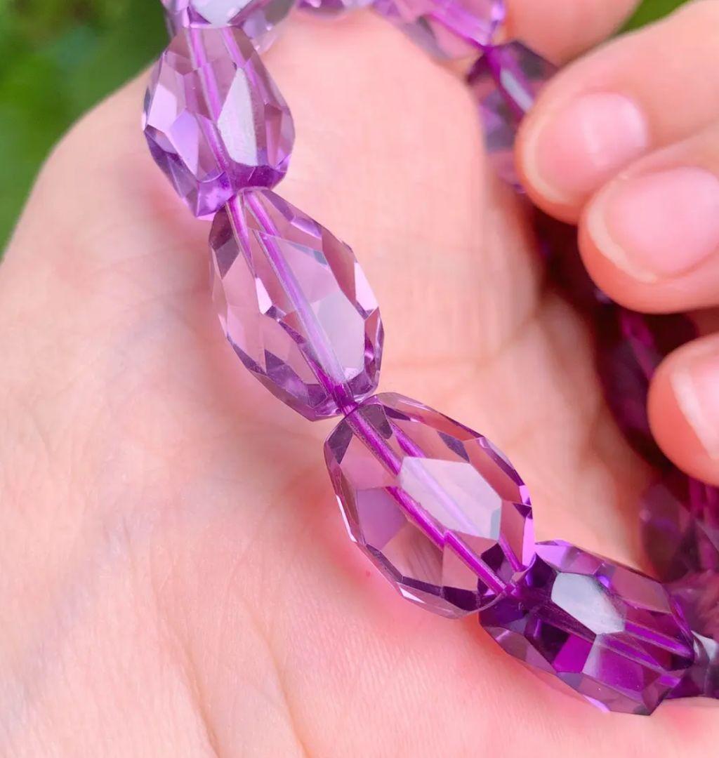 ウルグアイ產◆透明◆カットアメジスト 16.3mm K00629