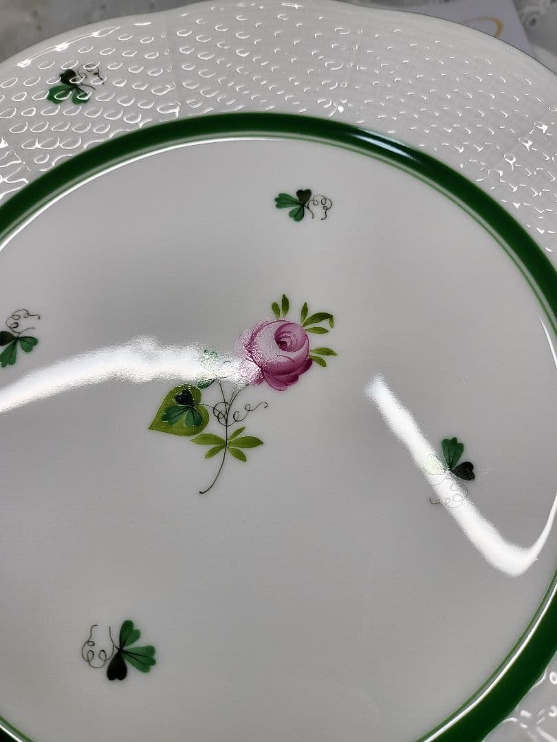 未使用✨ヘレンド ウィーンの薔薇 プレート 中皿 ピンク ローズ✨希少23cm