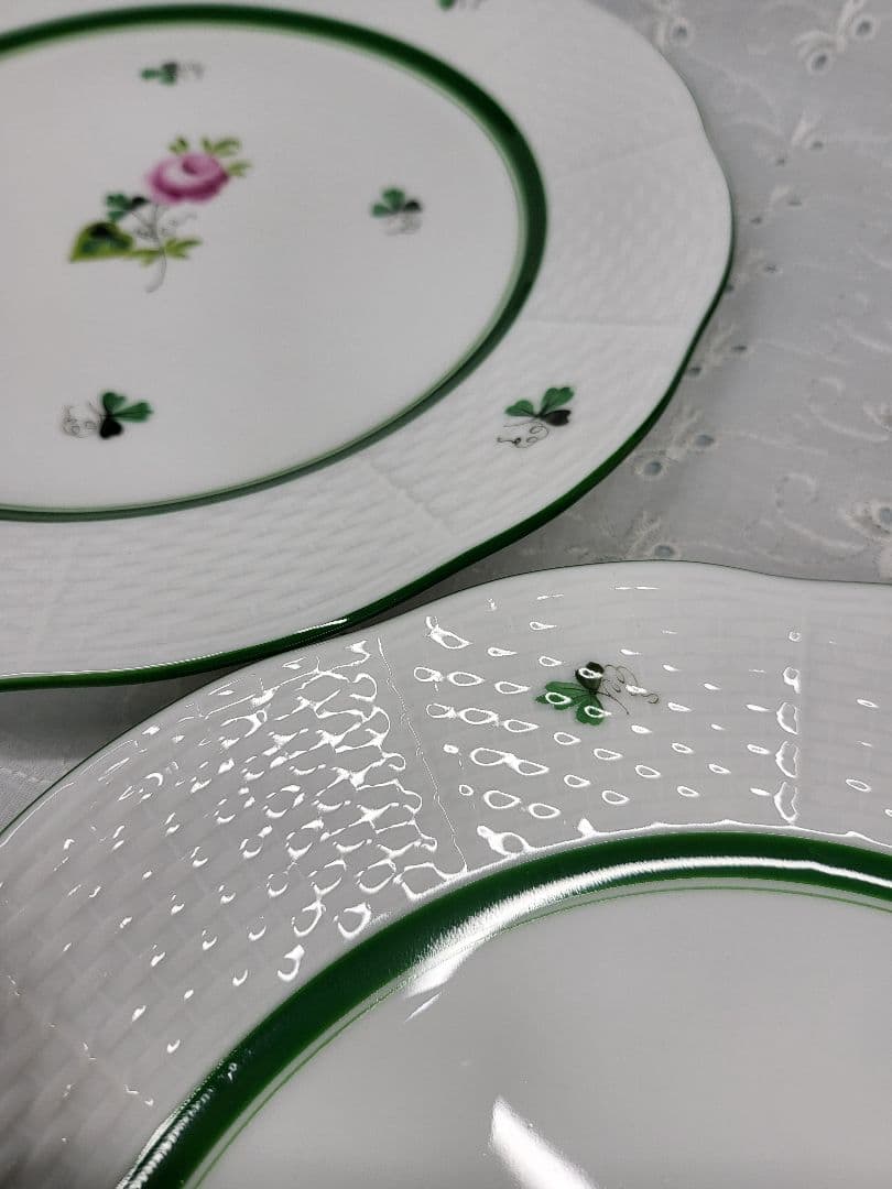 未使用✨ヘレンド ウィーンの薔薇 プレート 中皿 ピンク ローズ✨希少23cm