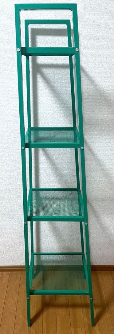 【廃番カラー】IKEA LERBERG レールベリ グリーン　シェルフ　棚