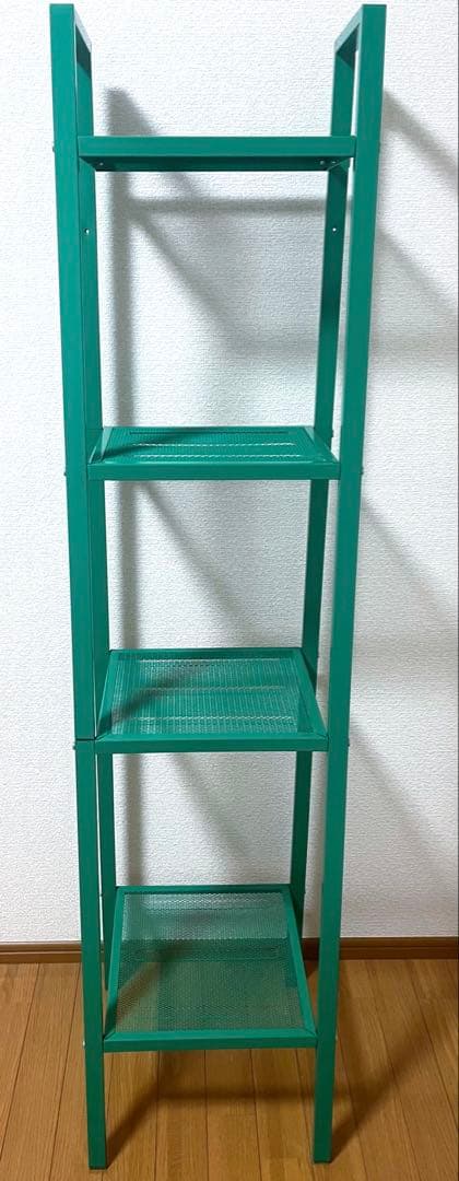 【廃番カラー】IKEA LERBERG レールベリ グリーン　シェルフ　棚