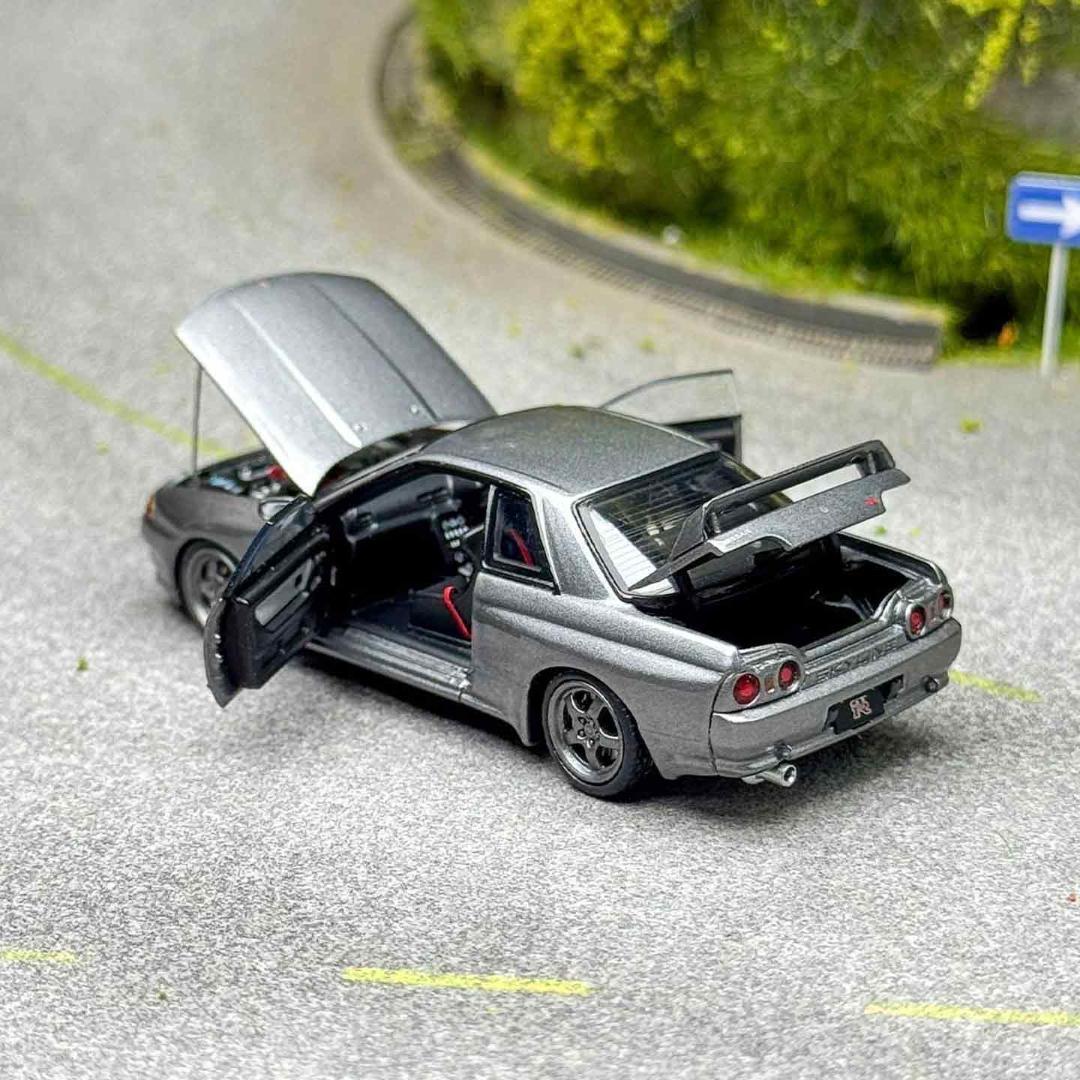 FH 1/64 日産 GT-R R32 S-Tune ガンメタ フル開閉モデル - メルカリ
