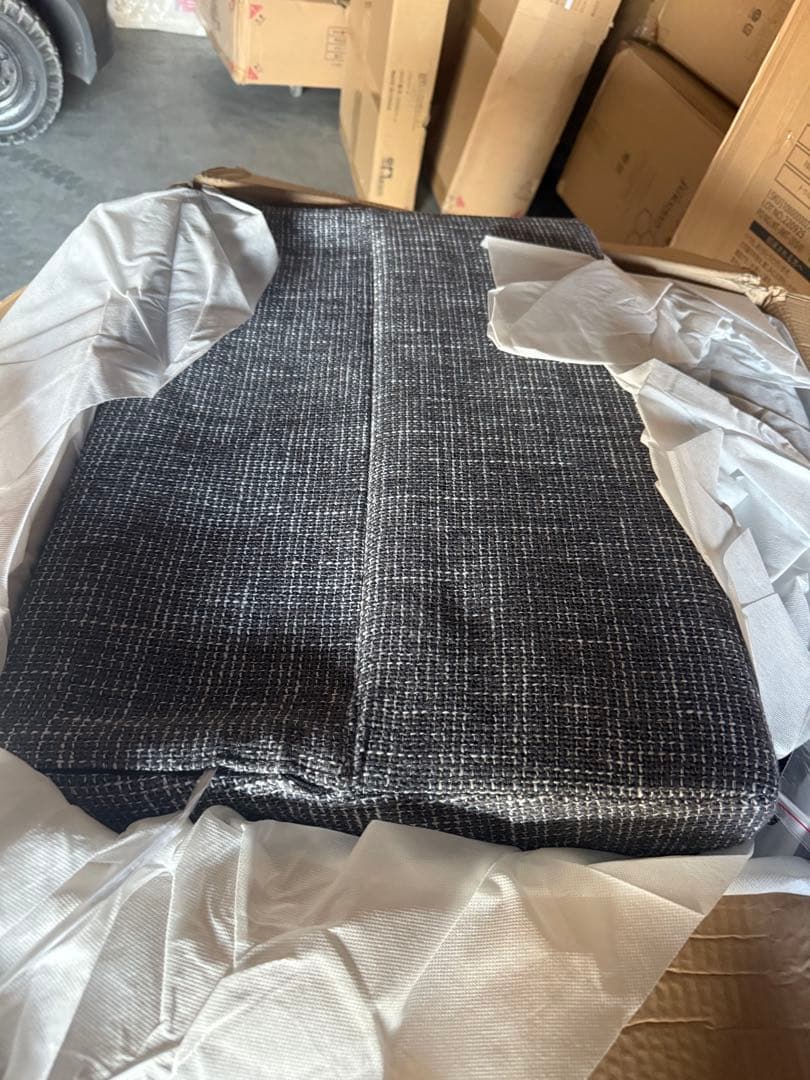 新品　フロアローソファ　2.5P 2.5人掛け　ハイバック　グレーファブリック