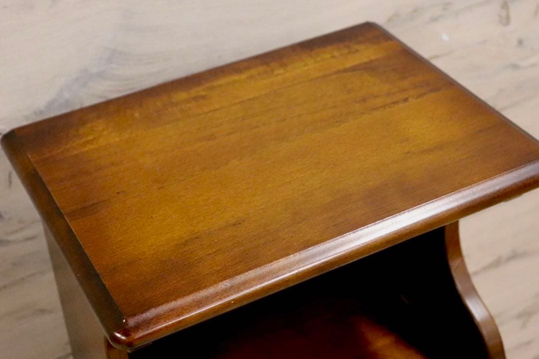 GMHS380A○karimoku / カリモク オールドカリモク 電話台 花