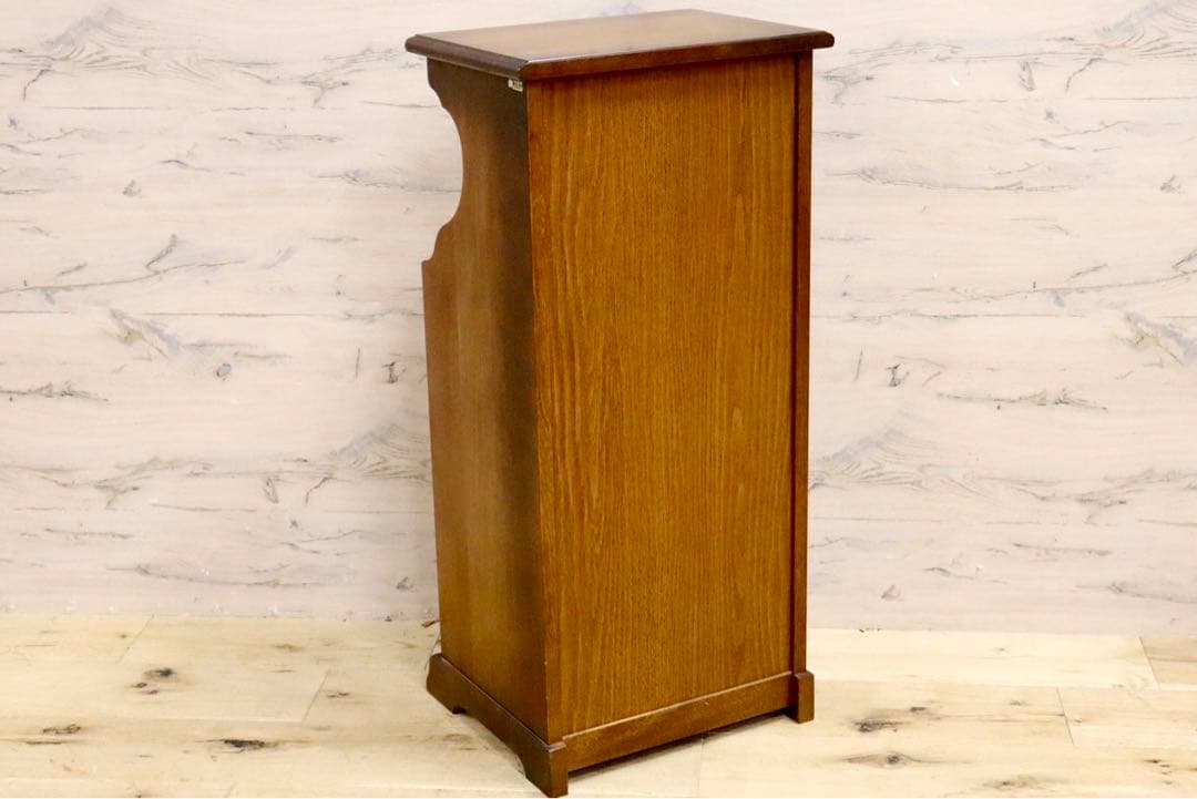 GMHS380A○karimoku / カリモク オールドカリモク 電話台 花