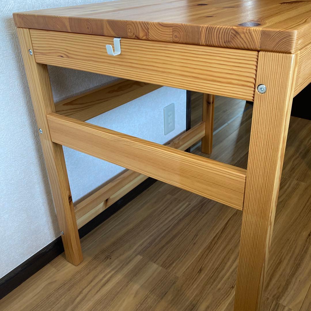 無印良品　パイン材デスク　机