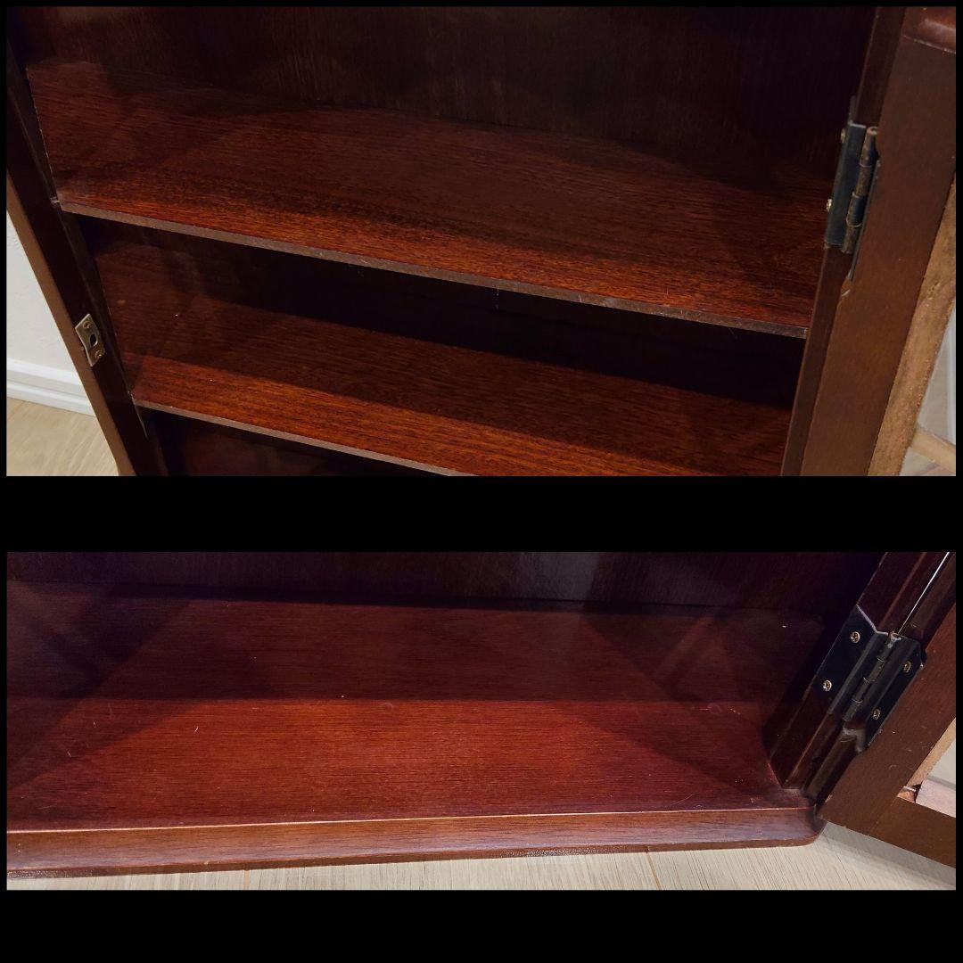 ウォールキャビネット 飾り棚 アンティーク調 レトロ 壁掛け コレクションケース