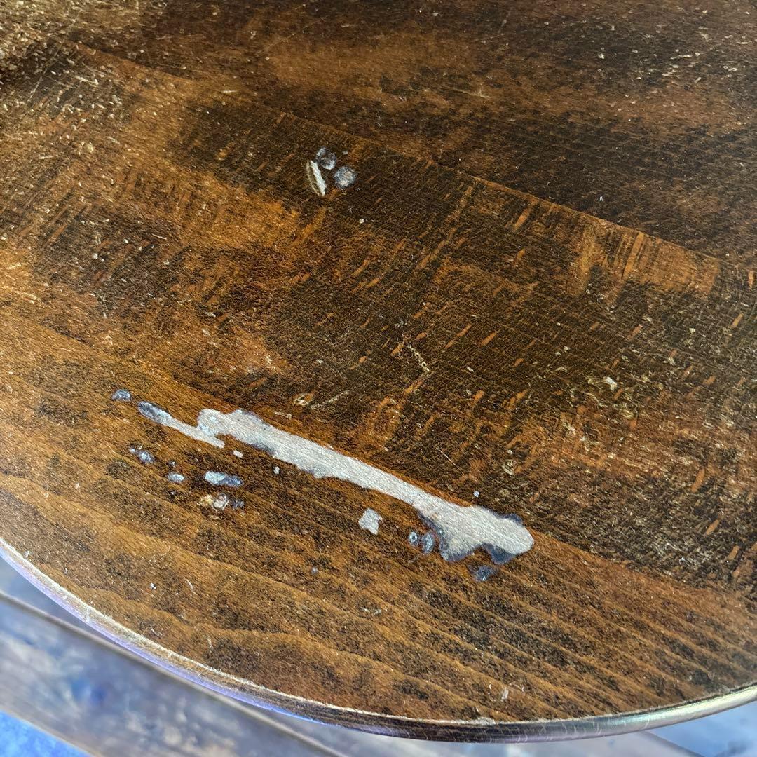 飛騨産業 キツツキ サイドテーブル コーヒーテーブル 丸テーブル　昭和レトロ