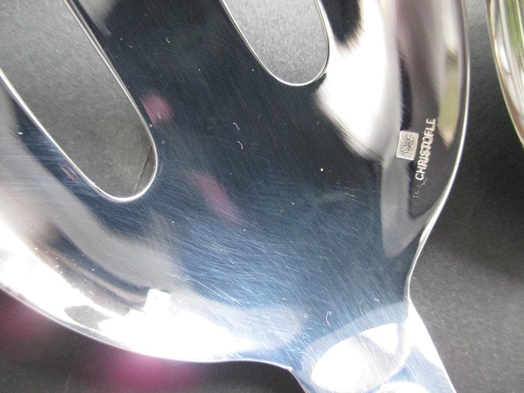 極美品☆仏蘭西高級銀器クリストフルシルバーサーバーフォーク