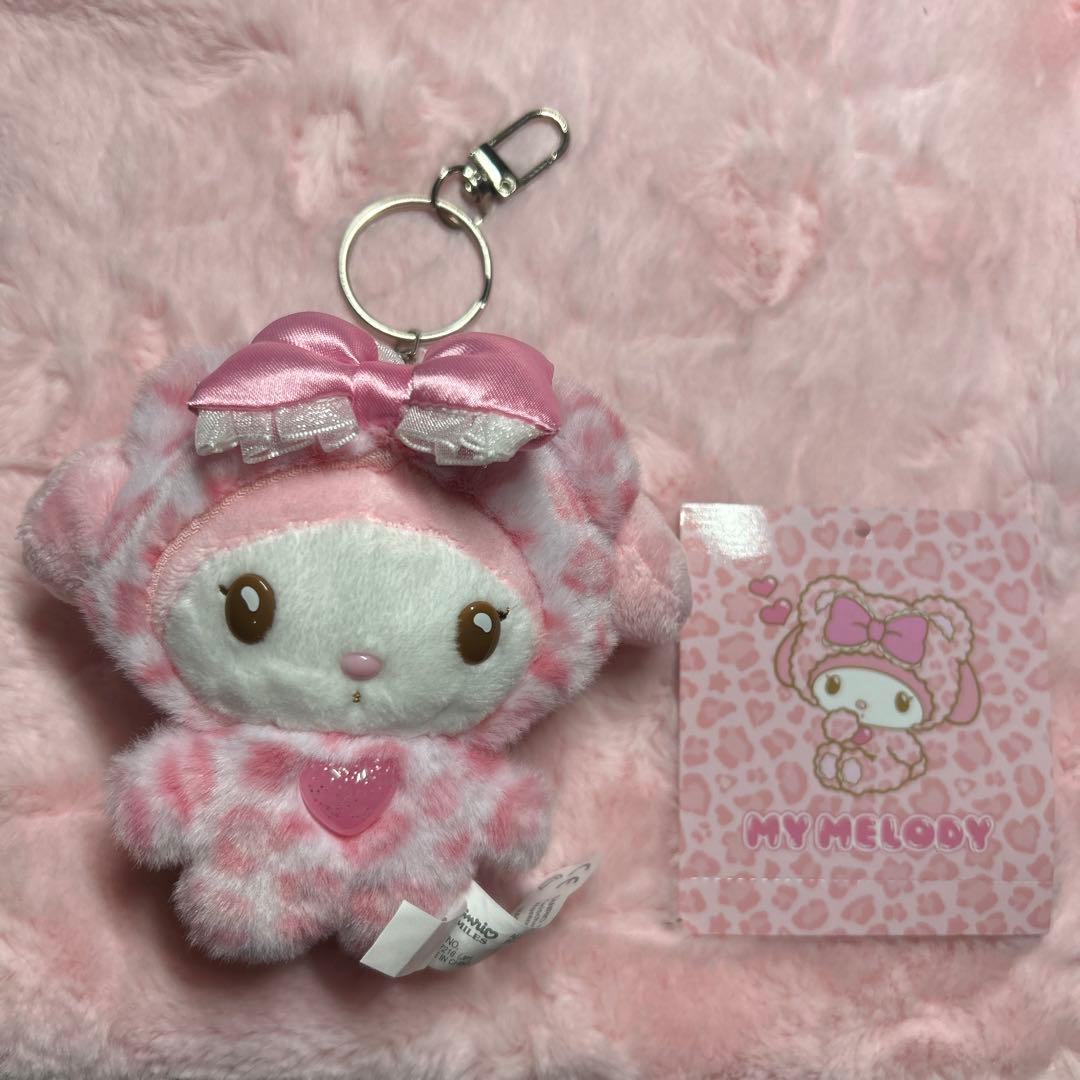 サンリオ ギャルクマ マイメロ マスコット キーホルダー ヒョウ柄