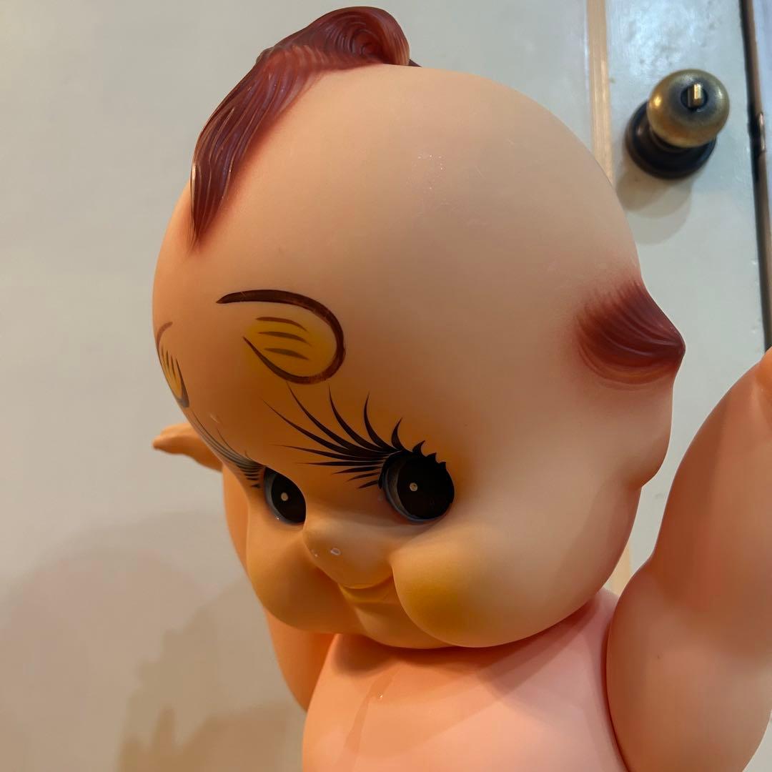 キューピー 人形 特大 緑羽根 昭和レトロ ビンテージ アンティーク