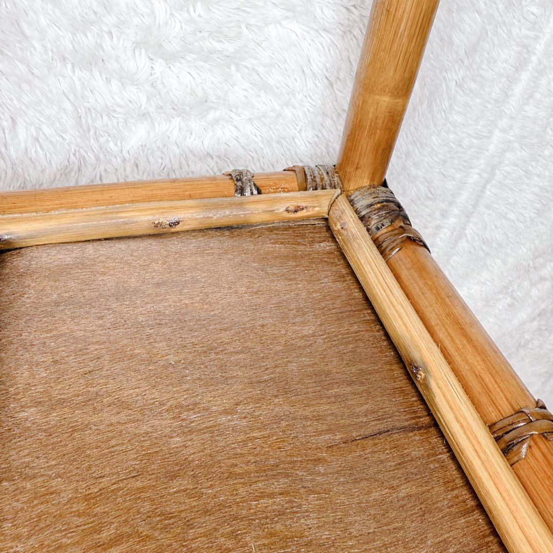 ヴィンテージ　Kazama　籐 ラタン シェルフ シェルフL　4段　自然素材